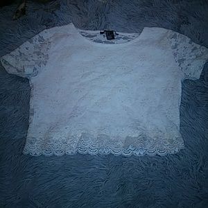 Lace crop top